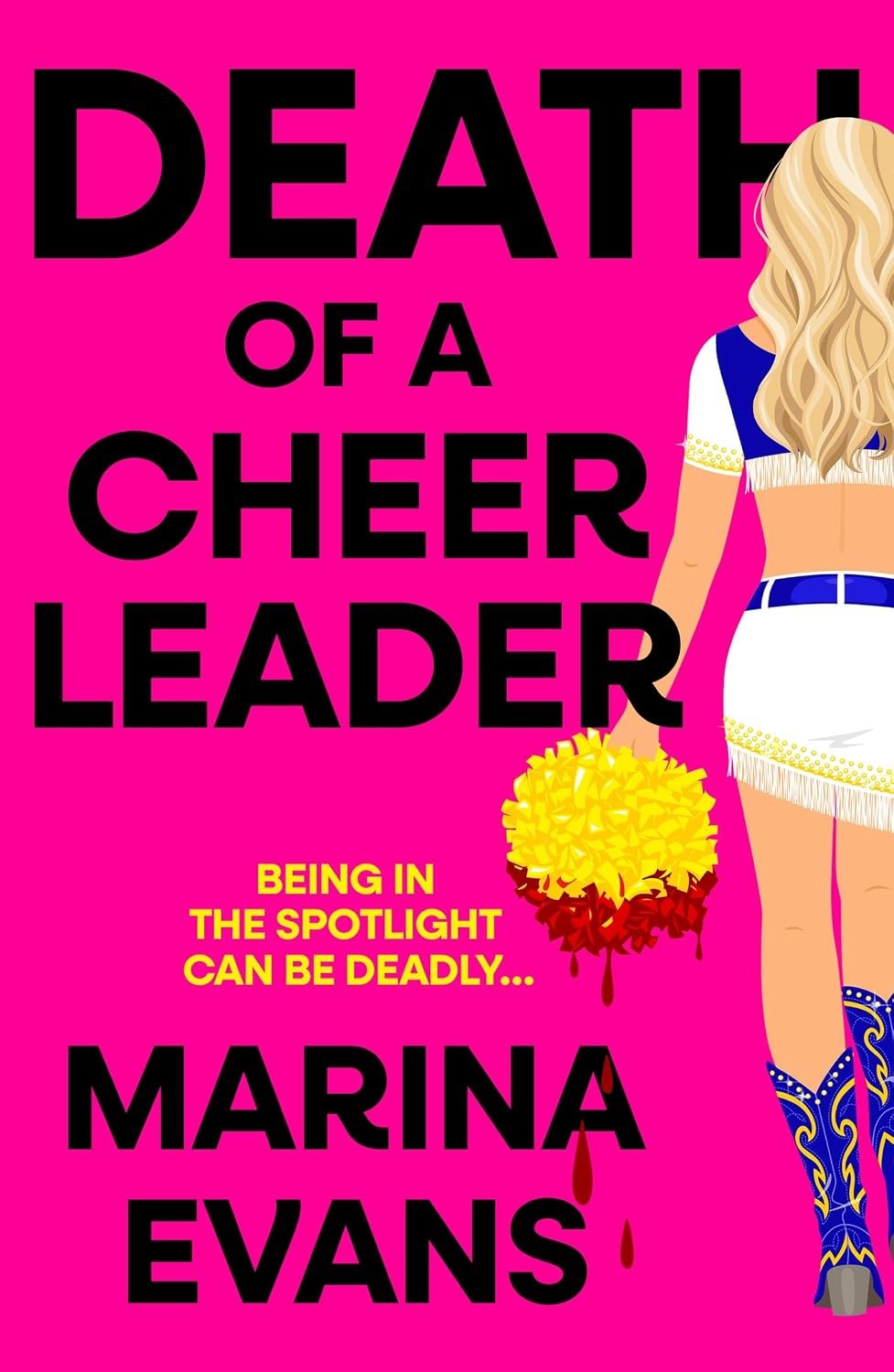 Death of a Cheerleader by Marina Evans book cover